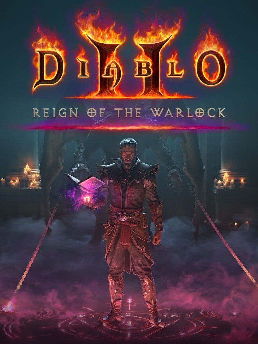 Diablo II: Resurrected – Reign of the Warlock cover art.