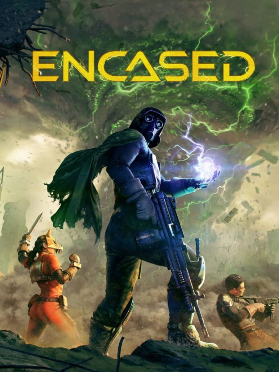 Encased: A Sci-Fi Post-Apocalyptic RPG cover art.