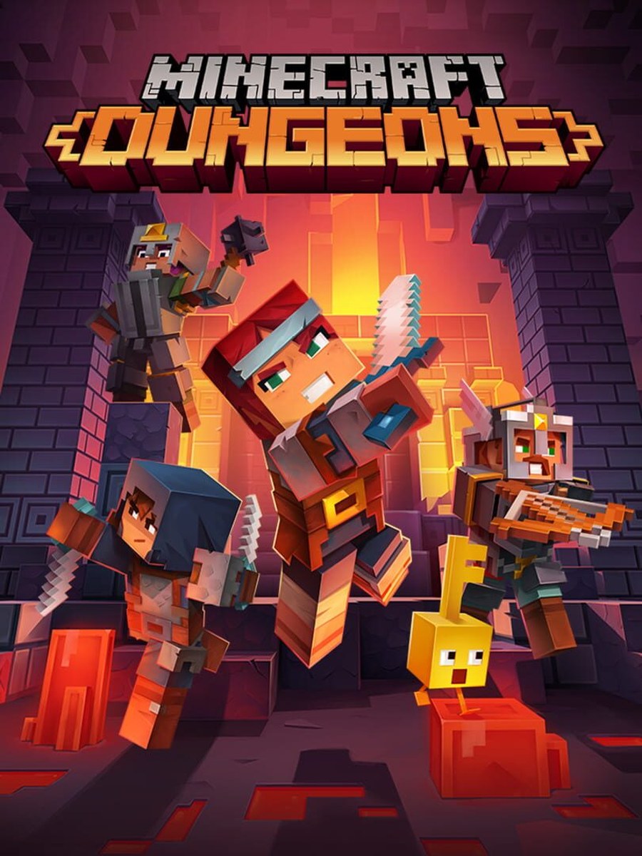 Minecraft Dungeons cover art.