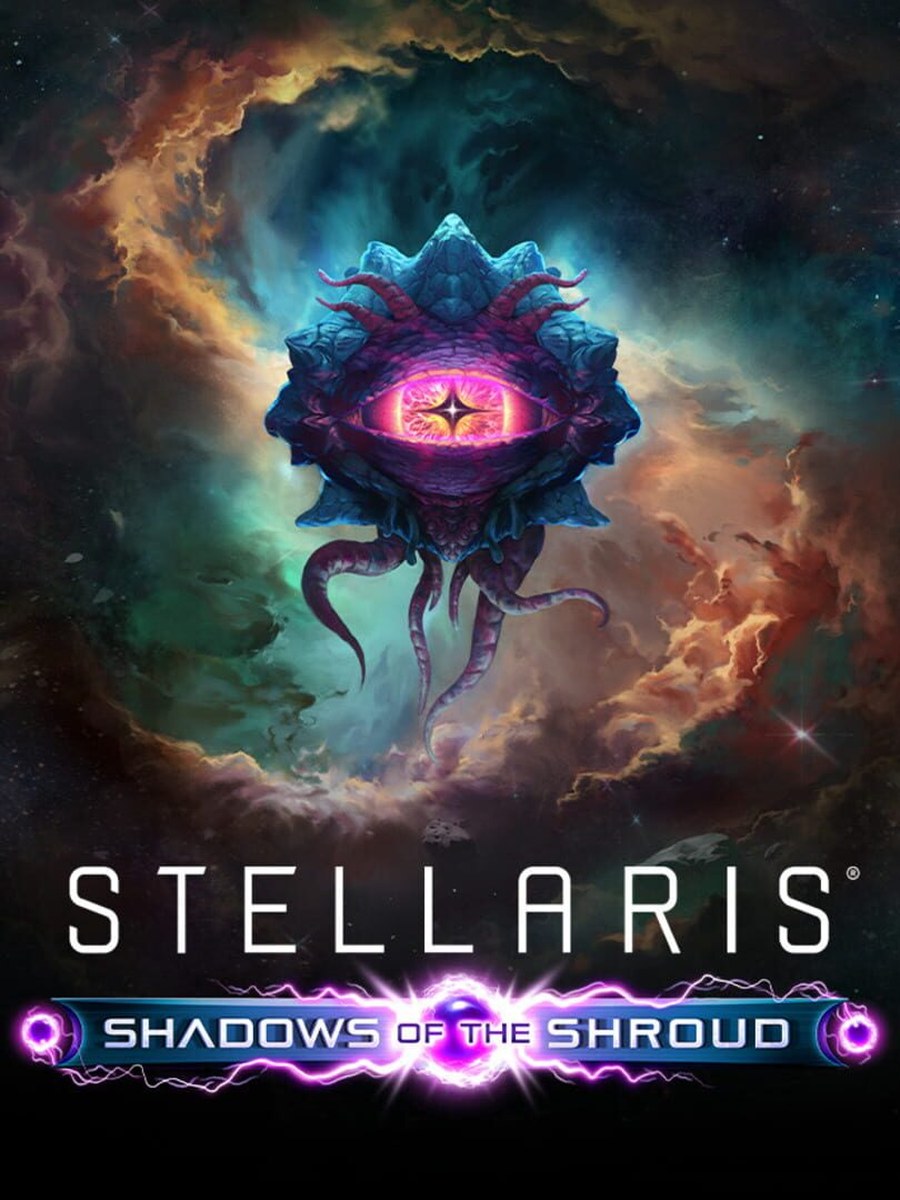 Stellaris: Shadows of the Shroud cover art.