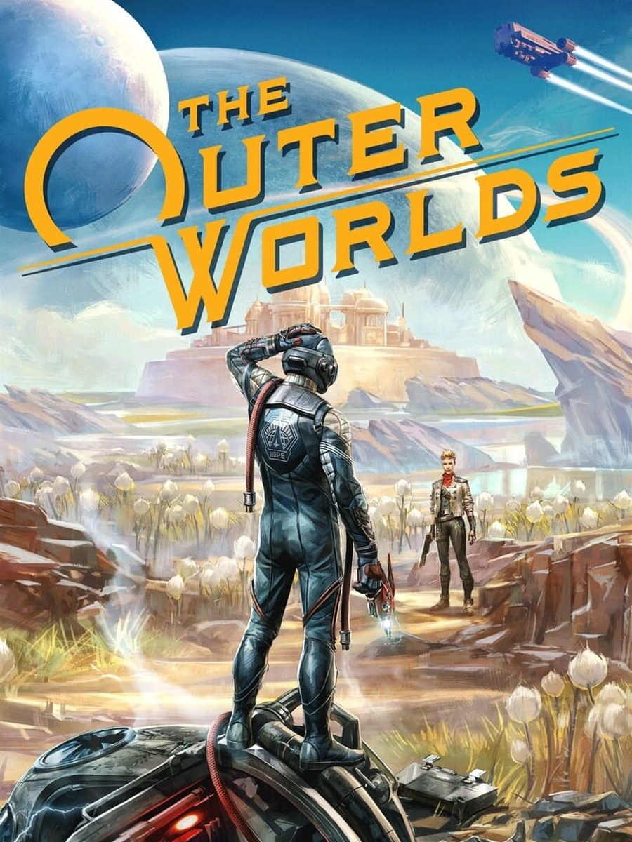 The Outer Worlds cover art.