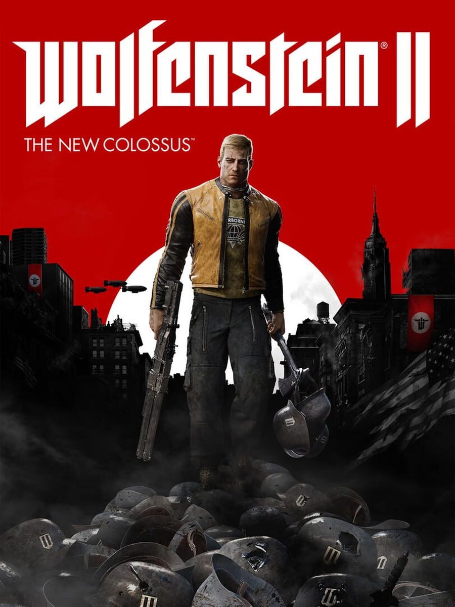 Wolfenstein II: The New Colossus cover art.